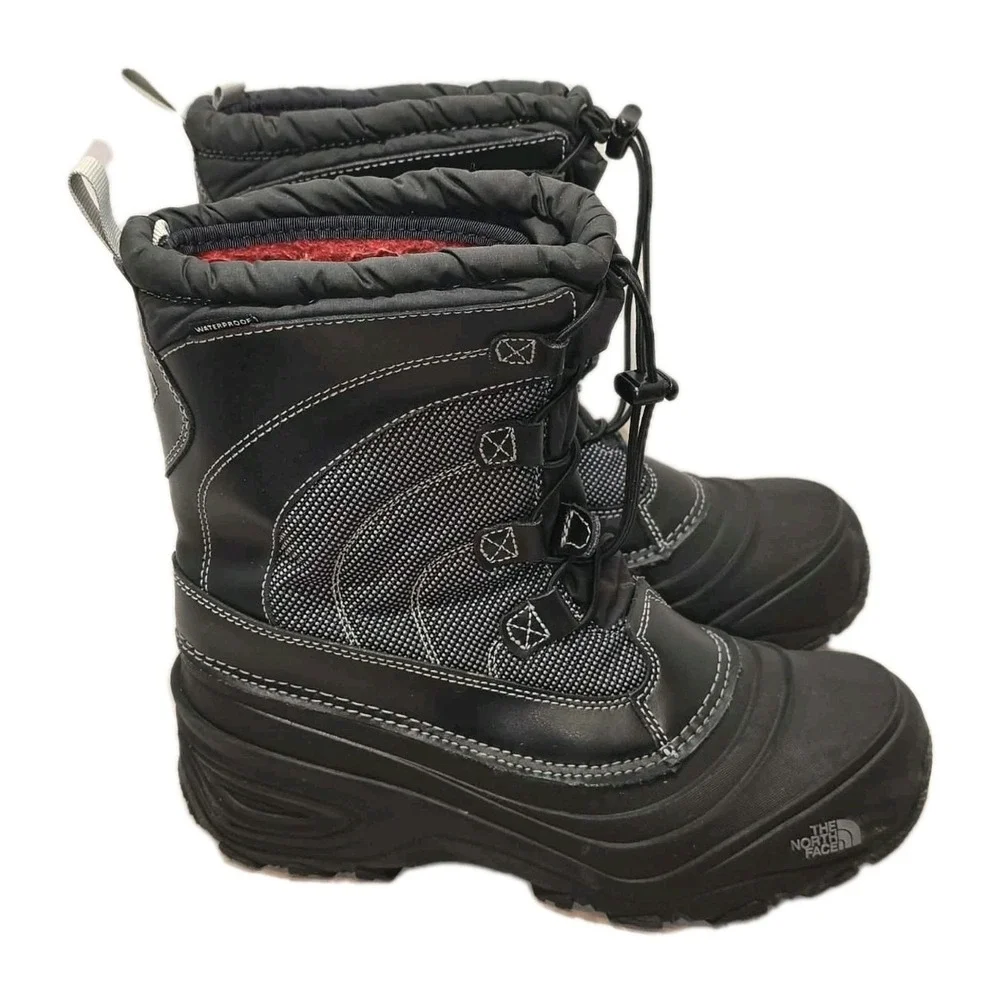 The North Face Waterproof Winter Snow Boots GUC Youth US 6 Black Outdoor